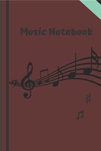 Notebookn music paper