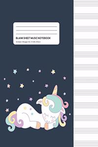 Blank Sheet Music Notebook