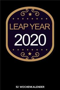 Leap Year 2020 - 52 Wochenkalender