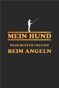 Mein Hund mein bester Freund beim Angeln