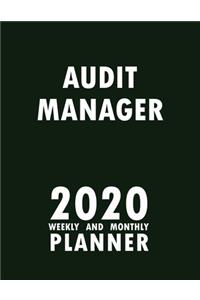 Audit Manager 2020 Weekly and Monthly Planner