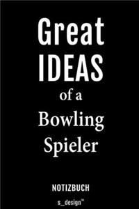 Notizbuch für Bowling Spieler