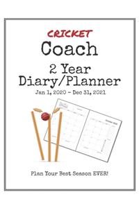 Cricket Coach 2020-2021 Diary Planner