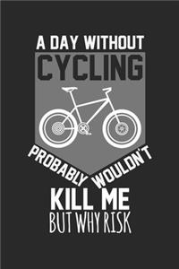 A day without cycling would not kill me, but why risk