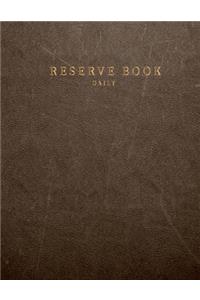 Daily reserve book