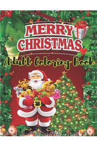 Merry Christmas Adult Coloring Book