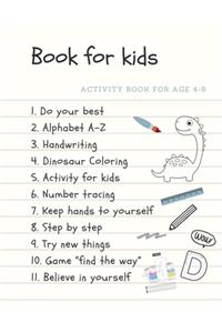 Activity book for age 4-8 Book for kids