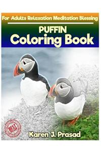 PUFFIN Coloring book for Adults Relaxation Meditation Blessing