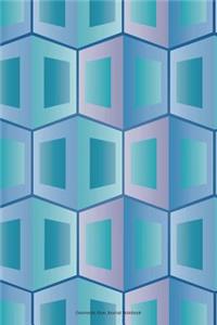 Geometric Blue Journal Notebook