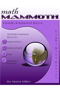 Math Mammoth Grade 4 Answer Keys
