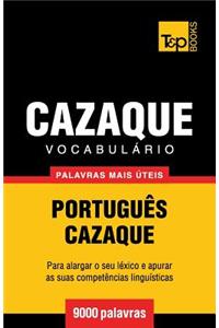 Vocabulário Português-Cazaque - 9000 palavras mais úteis