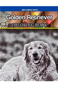 Golden Retriever Coloring Book