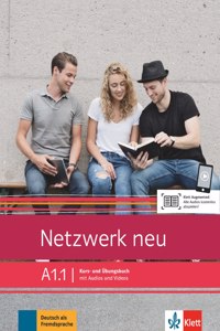 Netzwerk neu in Teilbanden: Kurs- und Ubungsbuch A1.1 mit Audios und Videos