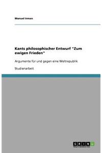 Kants philosophischer Entwurf 