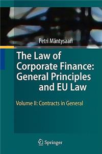 Law of Corporate Finance: General Principles and Eu Law