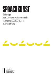 Sprachkunst XLIX/2018 1. Halbband