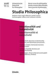 Intentionalitat Und Subjektivitat