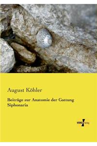 Beiträge zur Anatomie der Gattung Siphonaria