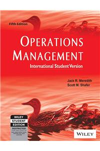 Operations Management, 5Th Ed, Isv
