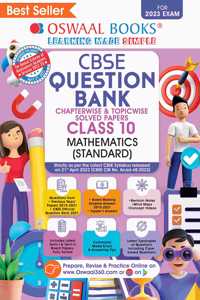 Oswaal CBSE Class 10 Mathematics Standard Chapterwise & Topicwise Question Bank Hardbound Book (For 2023 Exam)