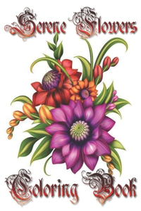 Serene Flowers coloring book