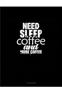 Need Sleep, Coffee, And More Coffee