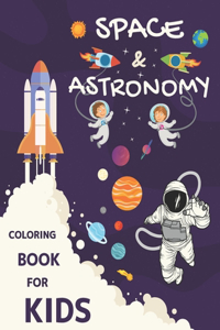 Space & Astronomy Coloring Book For Kids