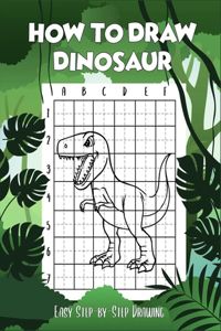 How to draw Dinosaur easy step-by-step drawing