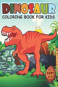 Dinosaur Coloring Book For Kids Ages 4-8