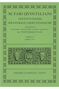 Quintilian Institutionis Oratoriae Vol. I