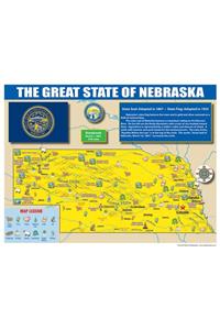 Nebraska State Map for Students - Pack of 30