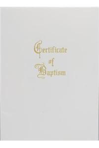 Traditional Steel-Engraved Youth/Adult Baptism Certificate