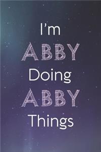 I'm Abby Doing Abby Things