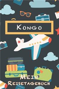 Kongo Mein Reisetagebuch: 6x9 Kinder Reise Journal I Notizbuch zum Ausfüllen und Malen I Perfektes Geschenk für Kinder für den Trip nach Kongo