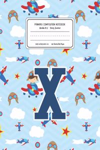 Primary Composition Notebook Grades K-2 Story Journal X