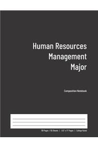 Human Resources Management Major Composition Notebook