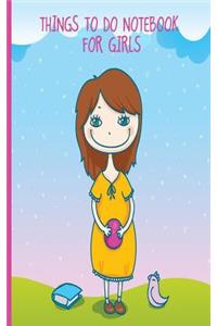 Things To Do Notebook For Girls