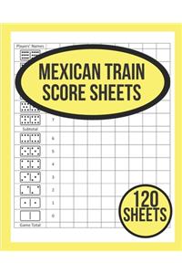 Mexican Train Score Sheets