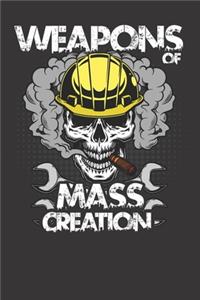 Skull Weapon Mass Creation Notebook Journal