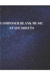 Composer Blank Music Staff Sheets