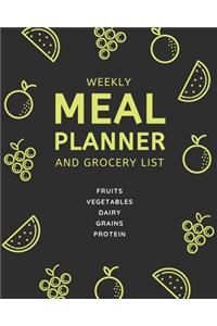 Weekly Meal Planner And Grocery List
