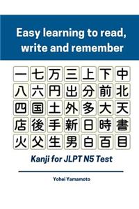 Easy Learning to Read, Write and Remember Kanji for Jlpt N5 Test
