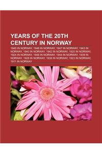 Years of the 20th Century in Norway