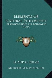 Elements Of Natural Philosophy