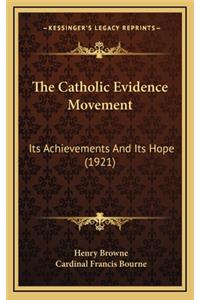 The Catholic Evidence Movement
