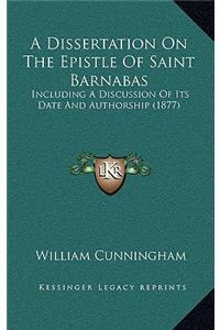 A Dissertation on the Epistle of Saint Barnabas