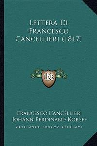 Lettera Di Francesco Cancellieri (1817)