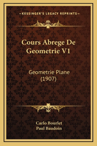 Cours Abrege De Geometrie V1