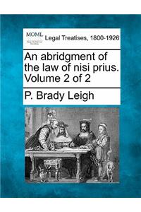 abridgment of the law of nisi prius. Volume 2 of 2