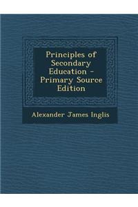 Principles of Secondary Education